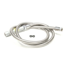 T&S Brass Hose, 72 Flexible Stainless Steel (Gray Handle) B-0072-H - Genuine OEM Replacement Part