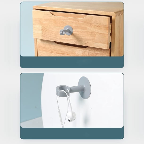De Almohadillas Anticolisión De Manija De Puerta De Silicona Para Evitar Daño A La Pared. Parachoques con ventosa Silent Silent Tope para puerta con ventosa (7 colores)