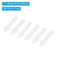 thumbnail image 3 of 4x1.2" Arrow Sticker Directional Sign Adhesive Removable Floor Decal, White, 15Set / 90 Pack, 3 of 6