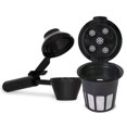 thumbnail image 1 of Cafe Supreme - Filtro de caf&eacute; reutilizable de 5 flujos para taza K + cuchara de caf&eacute; EZ-Scoop con embudo, compatible con cafeteras Keurig de 1 o 5 corrientes, 1 of 8