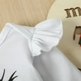 thumbnail image 2 of 3PCS Newborn Infant Baby Girls Christmas Clothes Long Sleeves Ruffle Top Clothes Set Deer Print Pants Outfits, 2 of 10