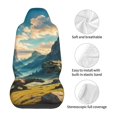 thumbnail image 5 of Fuzoiu Valley River Dinosaur Print Seat Covers Set, Car Seat Covers Front Seats, Car Seat Protector, Car Seat Cushion, Seat Covers Carseat Cover Universal Fit for Most Cars, 5 of 7