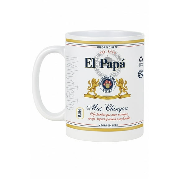 El Papá Más Chingón 11oz Ceramic Mug – Funny Spanish Coffee Cup for Dad, Unique Father’s Day or Birthday Gift