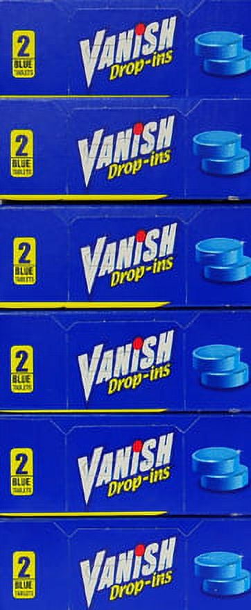Vanish Drop-Ins Toilet Bowl Cleaner 2-Blue Tablets, 3.4 oz, 6 pk