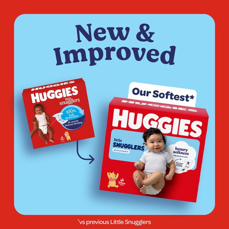 Huggies Little Snugglers Size 1 Diapers, 96 Count photo 2