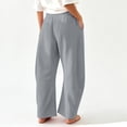 thumbnail image 6 of YODETEY Women's High Waist Drawstring Baggy Wide Leg Sweatpants,Women’s Gray,Size S-3XL, 6 of 8