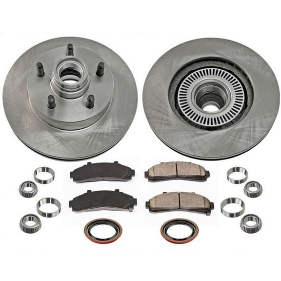 for 98-02 Ranger Rear Wheel Drive With 4 Wheel ABS Brakes Frt Brake Rotors Pads