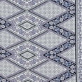 thumbnail image 2 of Zelouf Whitney Floral Border Print On Penelope Crepe  , Sewing, DIY, Crafts Fabric by the Yard, C1 Peri/lavender, 10 Yard, 2 of 2