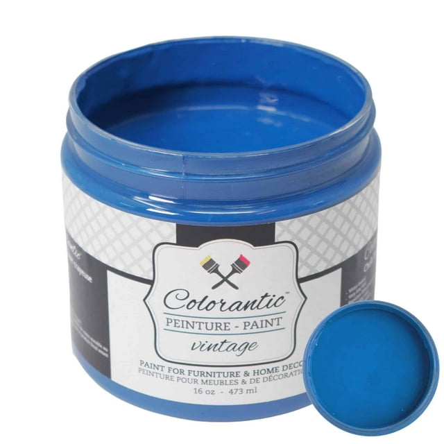 Colorantic | SUMMER STORM Chalk Paint Based for Furniture DIY - NAVY BLUE - 16 oz