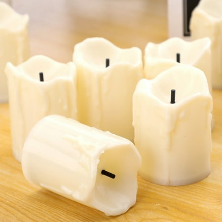 fake candles with flickering flame