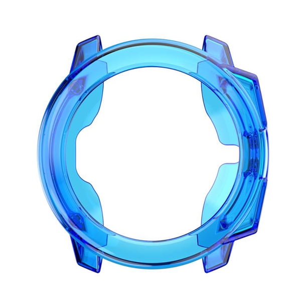 Tmvgtek Funda Protectora De Reloj Para Garmin Instinct Smartwatch Bracelet Case (Azul)