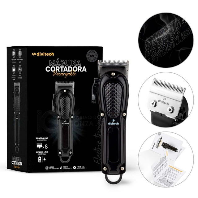Máquina Cortapelo Profesional Inalámbrica Divitech® Barbería