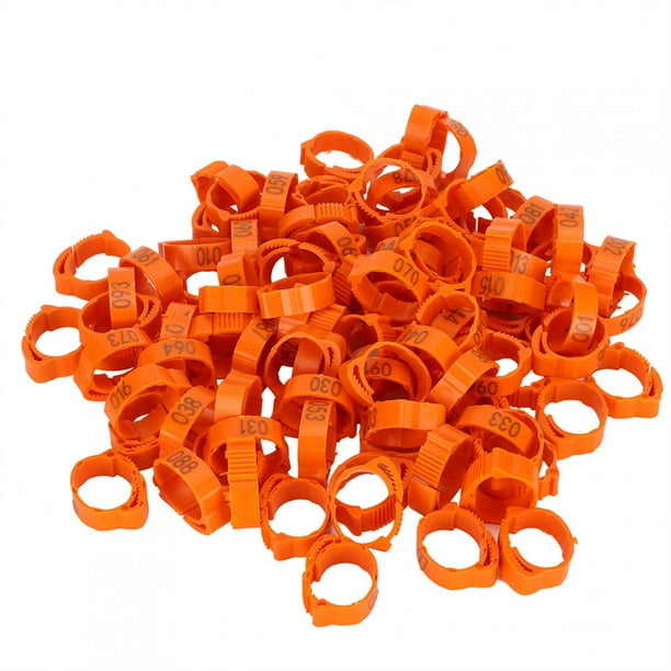 Anillo para patas de aves de corral, 100 piezas Anillo para patas de aves de corral Anillo para patas de pollo Anillo para patas de aves de corral hecho a medida para la perfección Jadeshay A