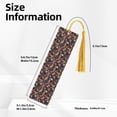 thumbnail image 3 of Kdxio Orchids Flowers Print Metal Tassel Bookmarks,Perfect Gift for Art Lovers and Bookworms Metal Bookmarks for Women, 3 of 8