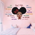thumbnail image 5 of Lingouzi Black Girl Magic Inspirational Quote Wall Decal for Girls Bedroom,Positive Motivational Saying Butterfly African American Wall Sticker vinyl for Nursery Living Room Kids Toddler, 5 of 6