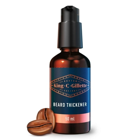 King C. Gillette Beard Thickener Formulated with Vitamin B Complex and Caffeine, 1.7 fl oz