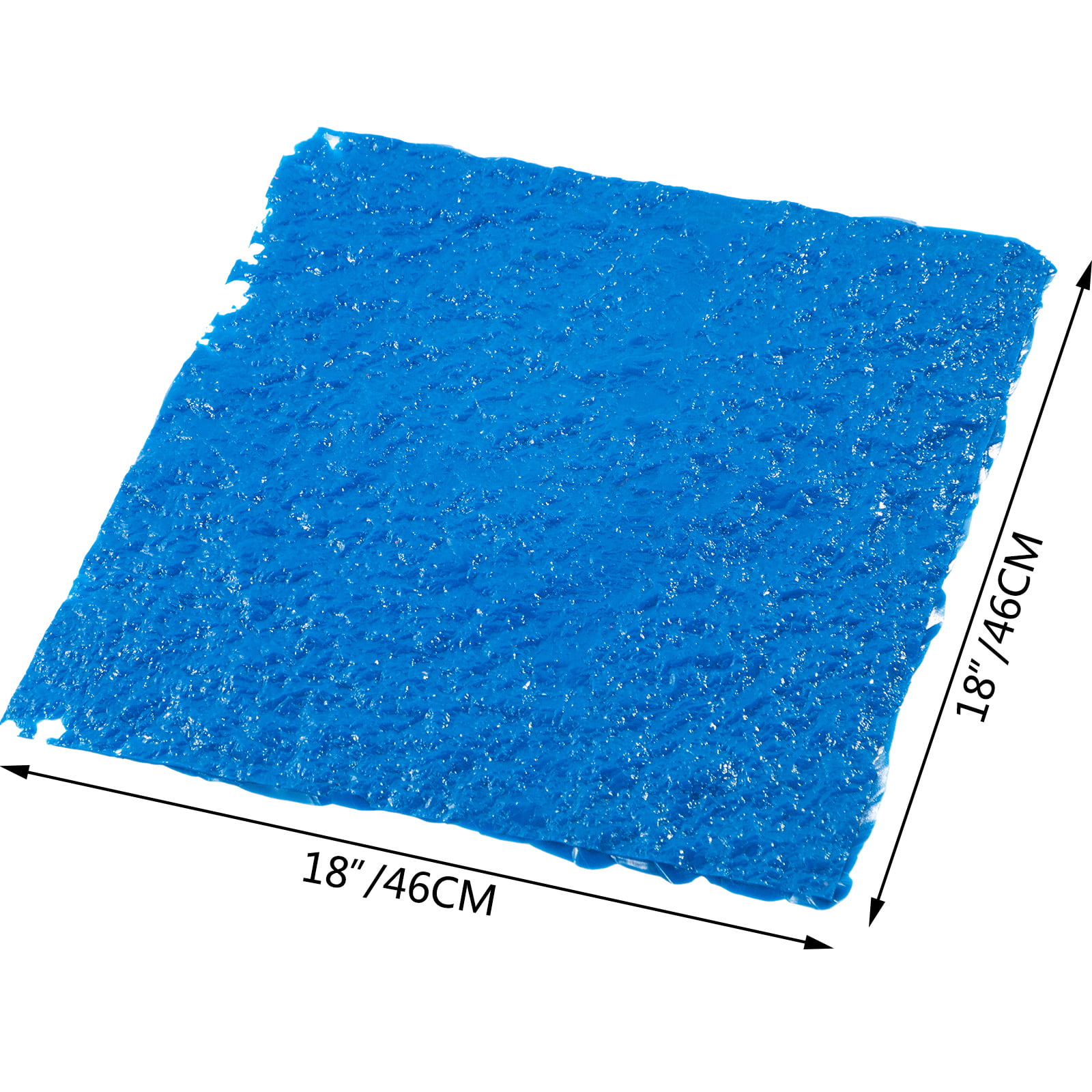 VEVOR Concrete Texturing Skin Concrete Stamp Mat 18" x 18" Blue for Cement Stamp 
