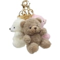 thumbnail image 2 of Llavero con forma de oso de peluche rizado de dibujos animados, colgante para bolso, carcasa creativa para teléfono móvil, accesorios de joyería, muñeca, 2 of 6