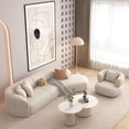 thumbnail image 2 of Modern Sectional Lazy Sofas Set Couches Garden Daybed Living Room Prefab House Armchairs Floor Chaise Lounges Home Furniture My Lux Decor Round, 2 of 28