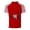 Red, variant on Adult Men Polo T Shirts Short Sleeve Button Polo Tees Lightweight Gold Casual Dress Shirts for Men