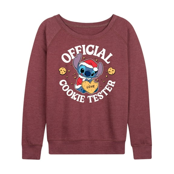 Lilo & Stitch - Official Cookie Tester - Women's Lightweight French Terry Long Sleeve Shirt