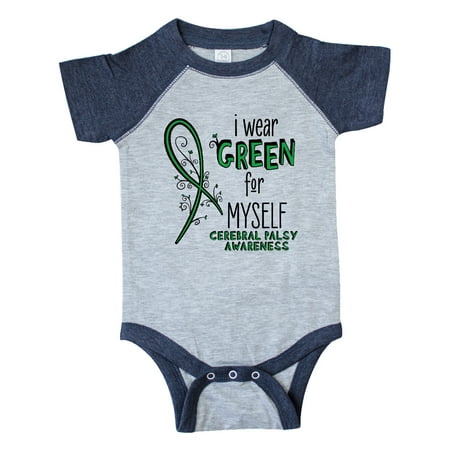 

Inktastic I Wear Green for Myself- Cerebral Palsy awareness Gift Baby Boy or Baby Girl Bodysuit