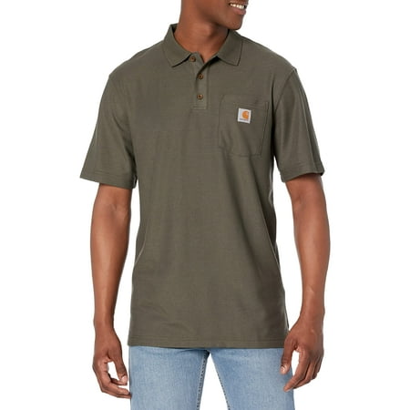 Carhartt Pocket Polo Shirt Loose Fit moss, Shirts, Shirts and Pullovers, Clothing