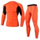 thumbnail image 1 of Sonducket Conjuntos de ropa interior térmica de invierno para hombre, Calzoncillos largos a prueba de viento, mallas elásticas de manga larga, traje para conjuntos de ropa Naranja SG Sonducket AP013580-09, 1 of 6