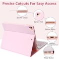 thumbnail image 3 of Detachable Wireless Keyboard Folio with Pencil Holder for 10.2" iPad 7th/8th/9th Gen, 10.5" iPad Air 3 / iPad Pro 10.5，Pink, 3 of 11