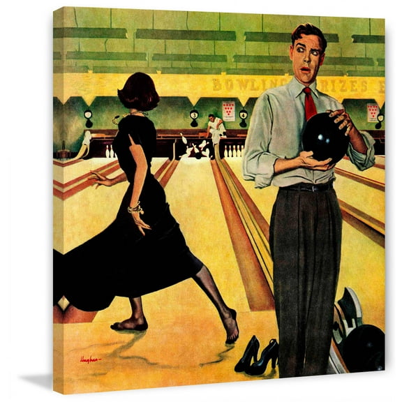 Marmont Hill Bowling Strike by George Hughes Painting Print on Canvas