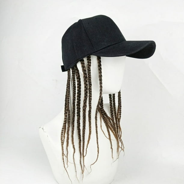 Gorra de béisbol unisex de verano Fule para hombre y mujer con rastas, peluca, cabello punk hip-hop.