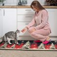 thumbnail image 4 of 2 Pcs Merry Christmas Kitchen Rugs and Mats Set Farmhouse Holiday New Year Kitchen Runner Absobent Kitchen Rugs and Matsfor Outdoor Bedroom (47x17+30x17 Inches), 4 of 7