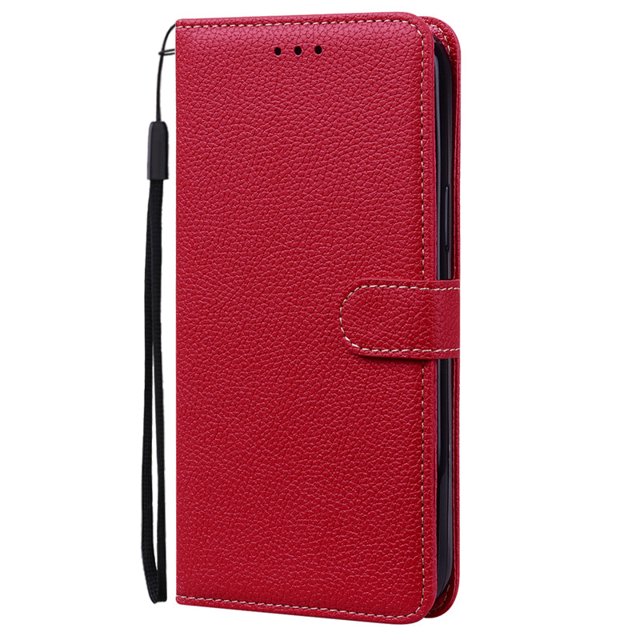 Étui S10Plus pour Samsung Galaxy S10, Étui Portefeuille à Rabat pour Samsung Galaxy S10 Lite S10lite S 10 5G S10+ S10e, Étui de Téléphone, Couverture Rouge Foncé pour Samsung S10 Plus