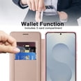 thumbnail image 3 of For Samsung Galaxy S26 5G Wallet Cell Cover, RFID Blocking, PU Leather,Compatible With MagSafe , With Flip Cover Multi-Card Slots Pocket, Ultra Thin Magneti Protective Cover,Pink,For Galaxy S26 (5G), 3 of 8