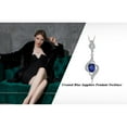 thumbnail image 4 of Jewelrypalace 1.95ct Created Blue Sapphire Pendant Necklace 925 Sterling Silver, 4 of 6