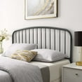 thumbnail image 2 of Headboard, King Size, Metal, Grey Gray, Modern Contemporary Urban Design, Bedroom Master Guest Suite, 2 of 6