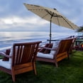 thumbnail image 2 of Island Umbrella Mirage II Fiesta 9-ft Octagon Market Umbrella with Solar LED Tube Lights - Champagne and Taupe, 2 of 11