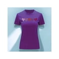 thumbnail image 1 of Playera Blusa Con Estampado De Corazones Ropa Para Mujer Color Morado Talla Grande Marca Emil SaEs, 1 of 4
