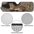 thumbnail image 7 of FUIALDOLG Brown Leopard Animal Car Windshield Sun Shade Cute Front Window Car Sunshade Windshield Blocks UV Rays Sun Visor Protector for Truck Off-road Vehicle Accessories, 7 of 7