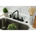 thumbnail image 4 of Kingston Brass FB2145CKL Kaiser Double-Handle 8" Centerset Kitchen Faucet, Oil Rubbed Bronze, 4 of 7