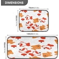 thumbnail image 3 of Coolnut Cute Goldfish and Bubble Kitchen Mat - Cushioned Anti Fatigue Kitchen Rug Set of 2, Non Slip Waterproof Kitchen Mats for Kitchen, Laundry, Sink, Office 19.7"×27.6"+19.7"×47.2" Home Decor, 3 of 7