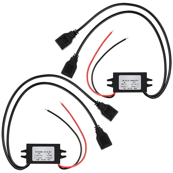 Xingzhi 2pcs ABS Micro USB Power Converter Car Adapter With Exquisite Craft High Performance Model 1Set