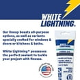 thumbnail image 2 of White Lightning Product WL0002515 Ultra Latex Kitchen & Bath Caulk, High-Gloss White, 5.5-oz., 2 of 5