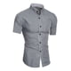 thumbnail image 3 of Camisa Hombre Manga Corta Corte Pegado Casual Camisas, 3 of 6
