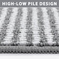 thumbnail image 6 of Findosom 3pc Braided Kitchen Rug Set, Non Slip Stain Resistant Washable Kitchen Runner Rugs, Low Pile Durable Indoor Kitchen Rug and mat For Sink, Hallway ,Entryway 20"x32"+20"x47"+20"x59"Grey, 6 of 9
