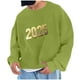 thumbnail image 1 of Sudadera sin capucha para hombre, sudadera con estampado del año 2025, jersey de cuello redondo, manga larga, para ejercicio, sin sombrero, abrigo, sudadera con capucha, blusa de poliéster para hombre, 1 of 4