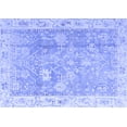 thumbnail image 1 of Ahgly Company Machine Washable Indoor Rectangle Oriental Blue Traditional Area Rugs, 8' x 12', 1 of 4