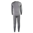 thumbnail image 3 of Men's Soft Thermal Underwear Set Fleece Lined, Light Gray M, 1 Set, 3 of 3
