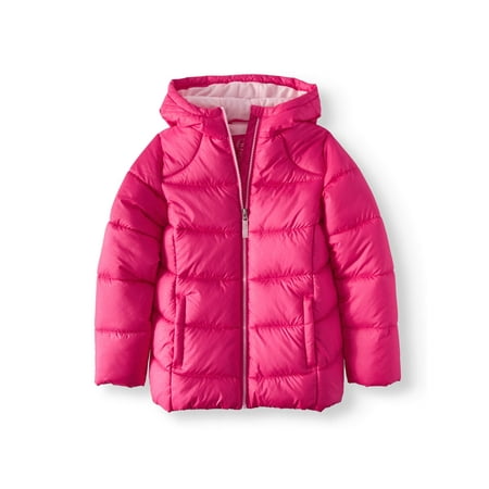 - Wonder Nation Girls' Quilted Bubble Jacket