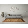 thumbnail image 3 of Ahgly Company Indoor Square Oriental Brown Industrial Area Rugs, 5' Square, 3 of 4